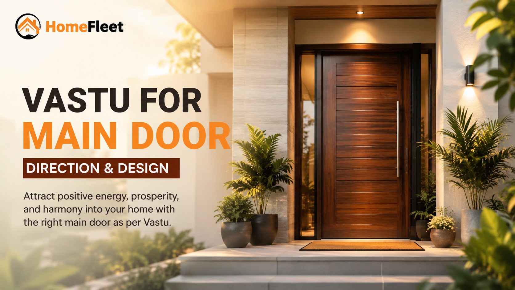 Vastu for main door featuring ideal entrance direction and modern home entrance